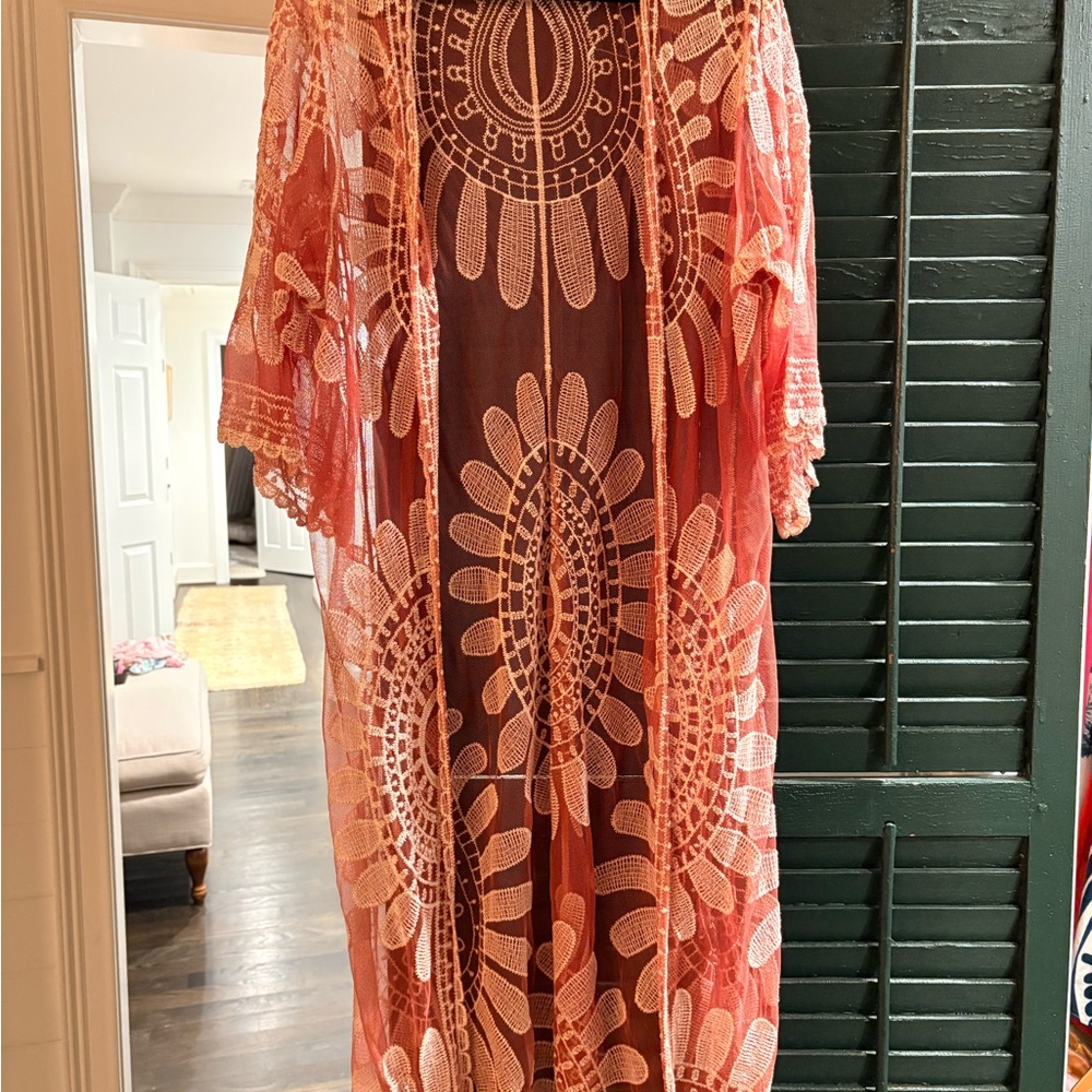 Rebellion Mauve Lace Cover-Up